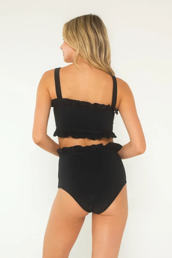 Bottoms<Citrine Swim Alice Bottom // Black (ribbed)