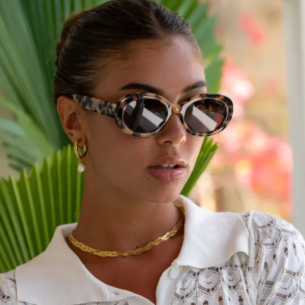 Sunglasses<Citrine Swim Aria Sunglasses // Milky Tortoise