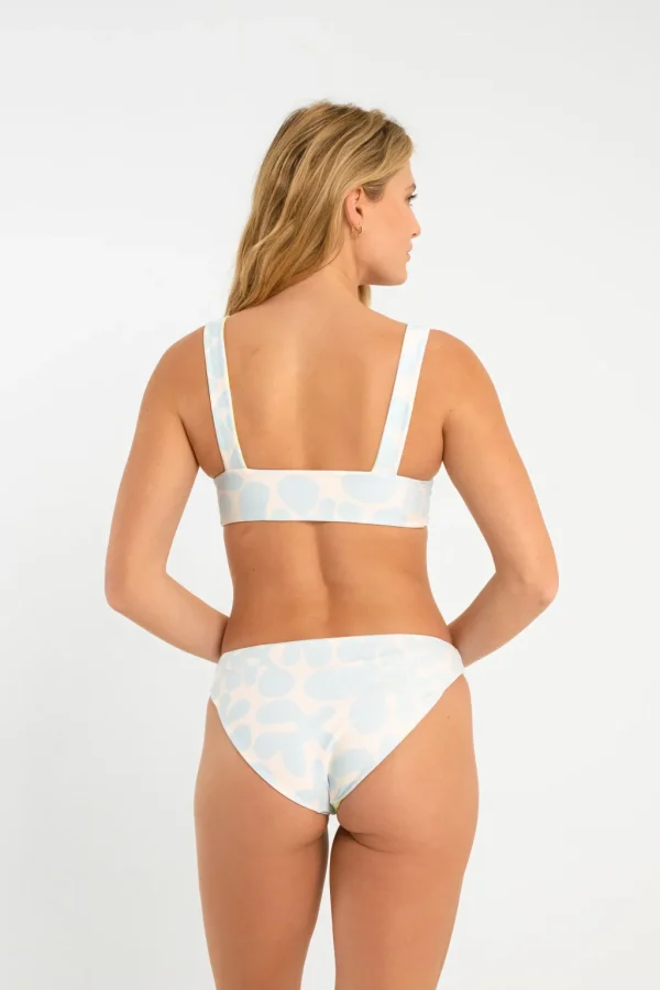 Tops<Citrine Swim Bea Top // Blue/Green Abstract (reversible)