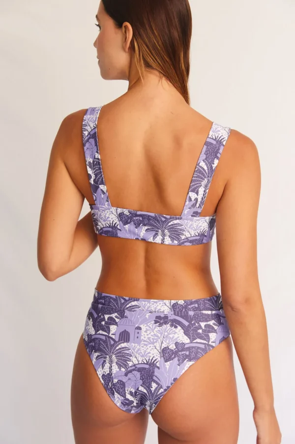 Tops<Citrine Swim Bea Top // Navy Jungle