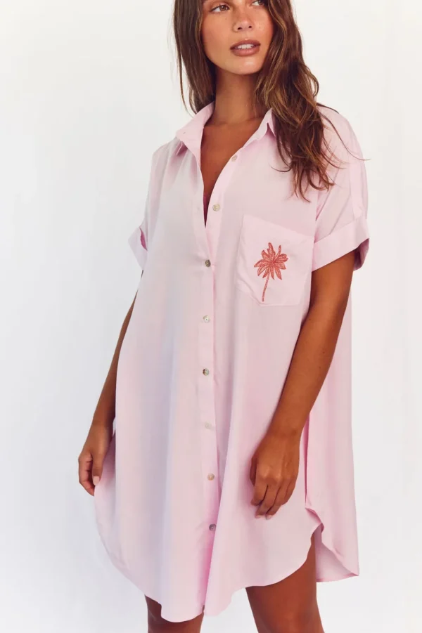 Tops | Dresses<Citrine Swim Breaker Dress // Petal