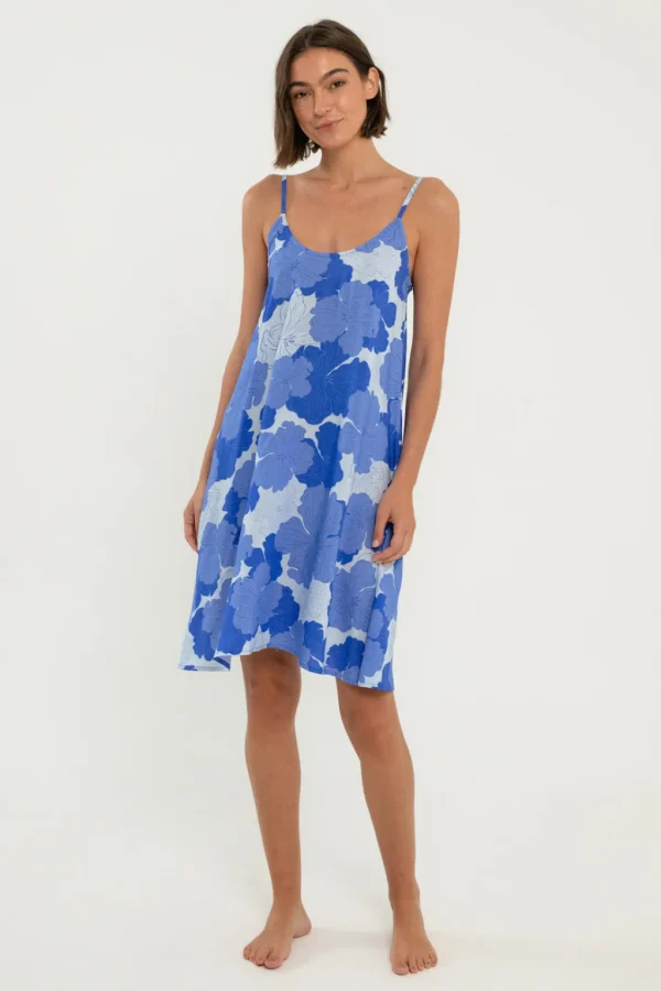 Dresses<Citrine Swim Carmel Dress // Blue Floral