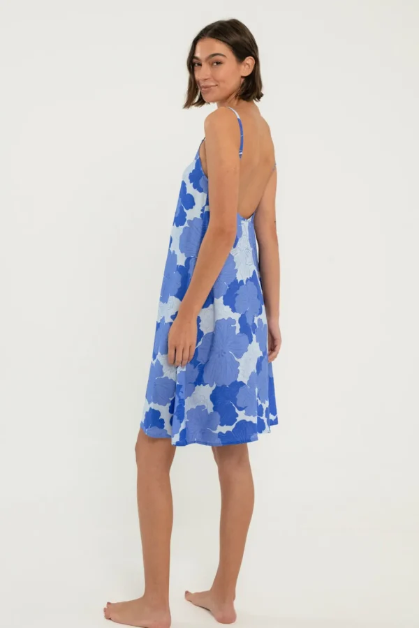 Dresses<Citrine Swim Carmel Dress // Blue Floral