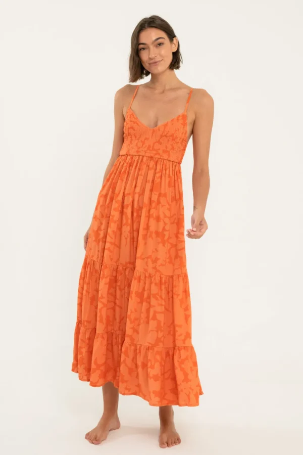 Dresses<Citrine Swim Coco Dress // Orange Floral