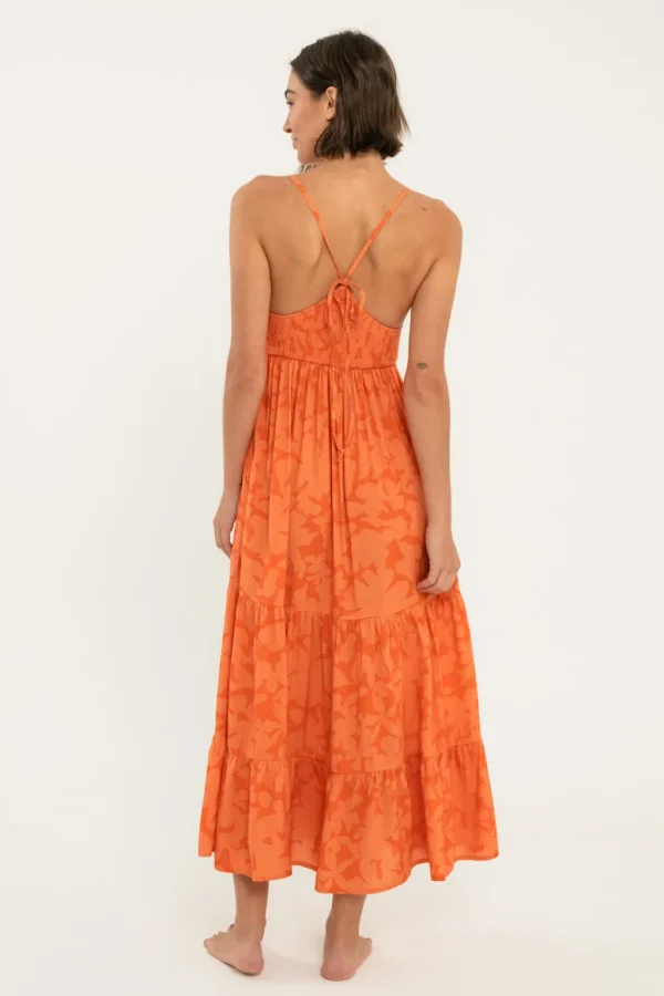 Dresses<Citrine Swim Coco Dress // Orange Floral