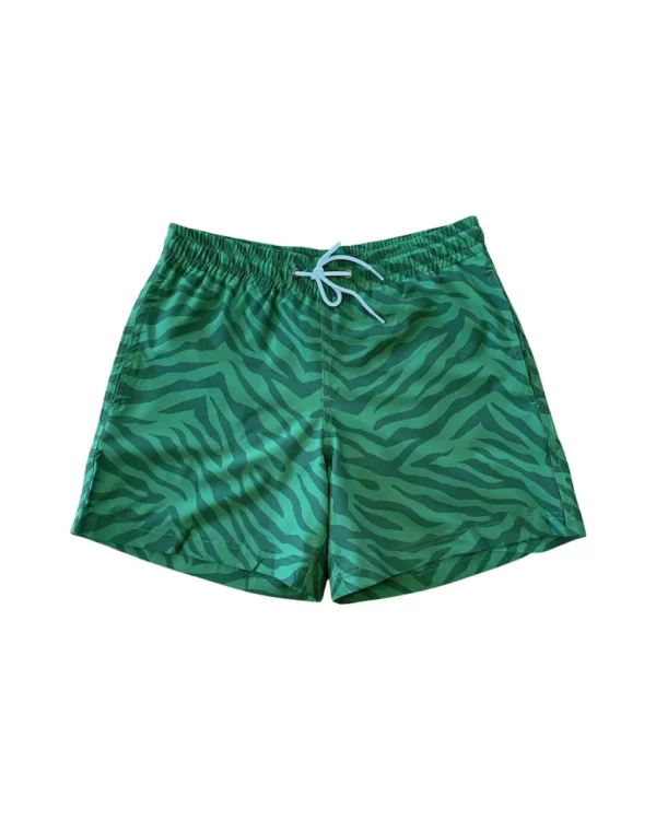 Boys | Mens<Citrine Swim Cole Boardies // Green Zebra - MENS