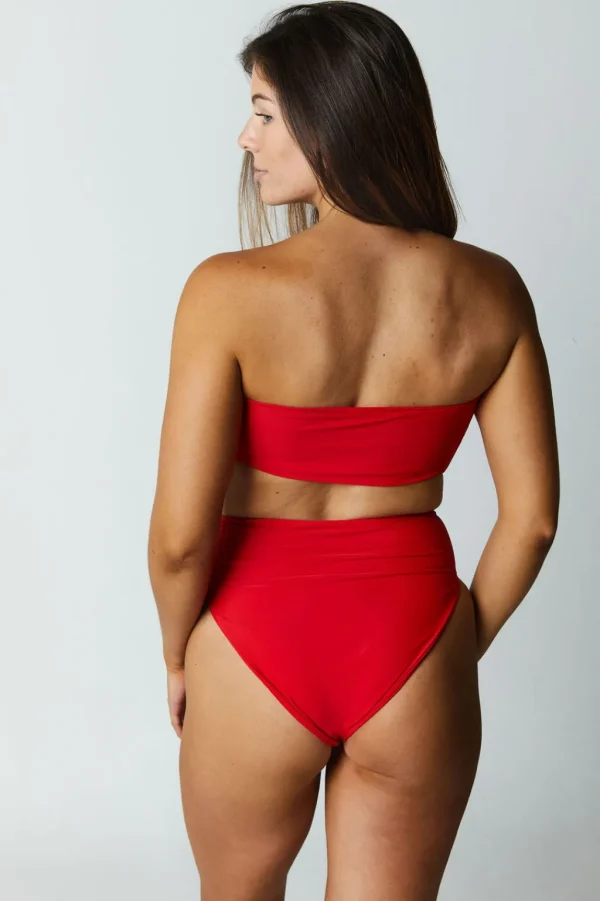 Bottoms<Citrine Swim Georgette Bottom // Crimson