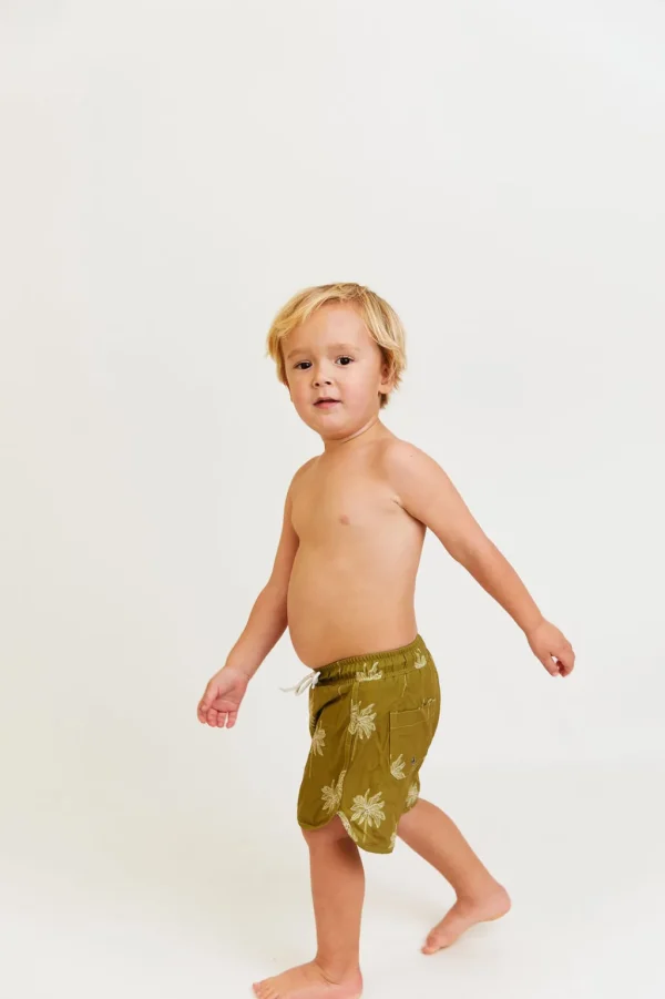 Kids | Boys<Citrine Swim Gus Boardies (kids) // Olive Palmas