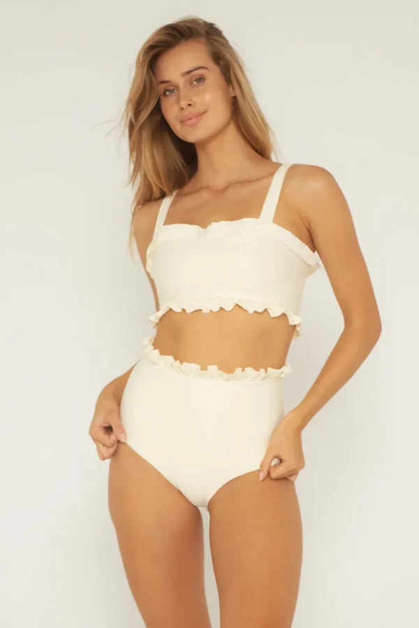 Tops<Citrine Swim Ivy Top // Ivory (diamond texture)