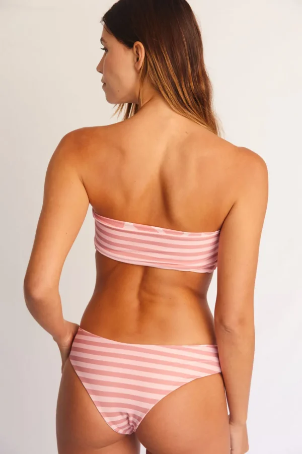 Tops<Citrine Swim Lottie Top // Tan Floral/Stripes