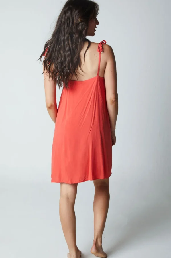 Dresses<Citrine Swim Marin Romper // Crimson