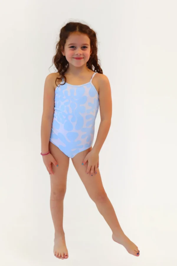 Girls | Kids<Citrine Swim Nell One Piece (kids) // Blue Abstract