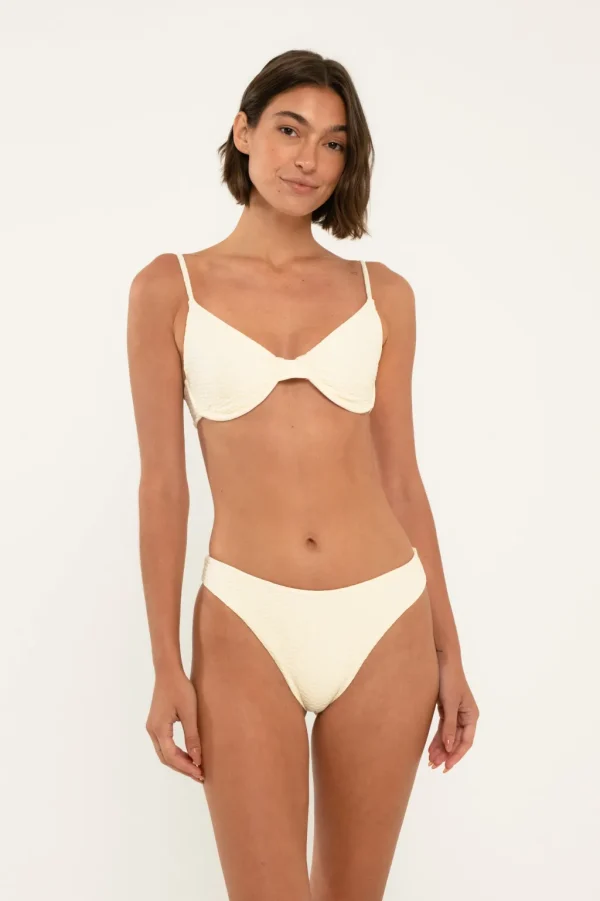 Bottoms<Citrine Swim Piper Bottom // Ivory (diamond textured)