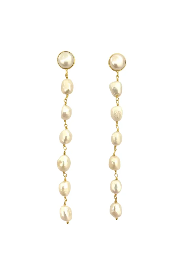 Jewelry<Citrine Swim Pretty in Pearls Earrings