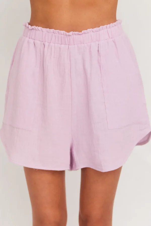 Bottoms<Citrine Swim Raya Shorts // Violet (gauze)