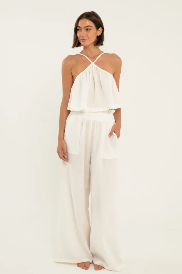 Tops<Citrine Swim Rio Top // White (gauze)