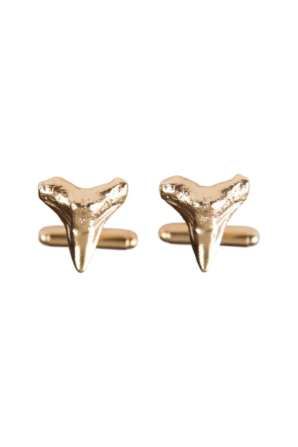Jewelry<Citrine Swim Shark Tooth Cufflinks