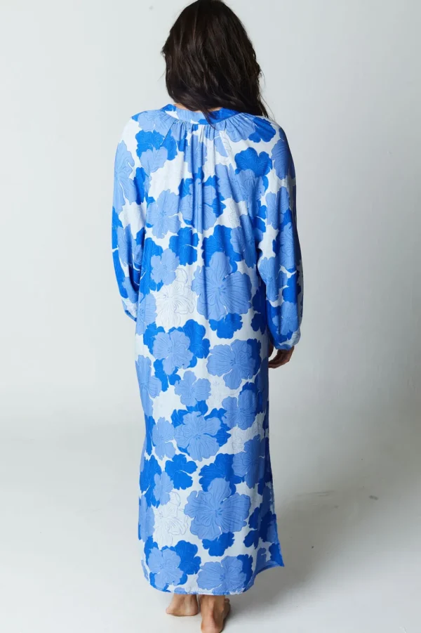 Dresses<Citrine Swim Siesta Dress // Blue Floral