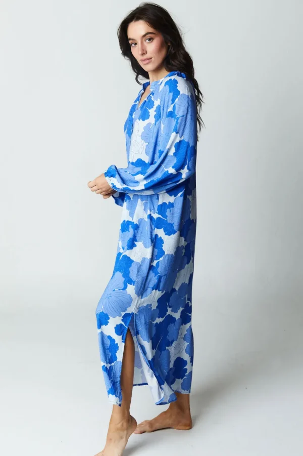 Dresses<Citrine Swim Siesta Dress // Blue Floral