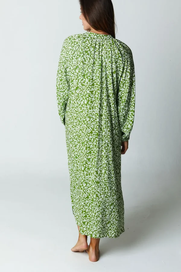 Dresses<Citrine Swim Siesta Dress // Green Ditsy