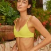 Tops<Citrine Swim Stella Top // Citrus (ribbed)
