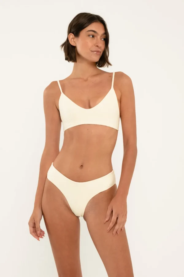 Tops<Citrine Swim Stella Top // Ivory (diamond textured)