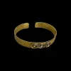 Jewelry<Citrine Swim Three Dot Brass Moroccan Cuff
